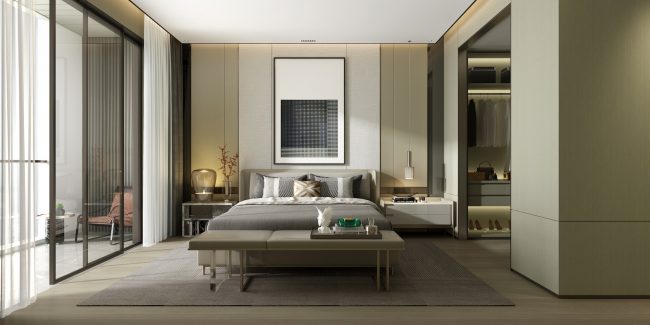 chambre parentale en enfilade