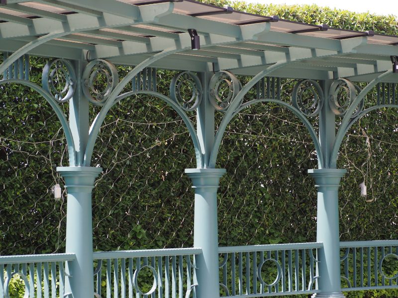 pergola en fer forgé