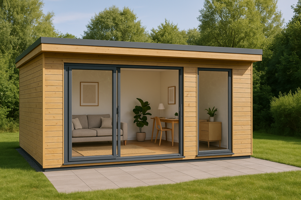 studio de jardin aménagé