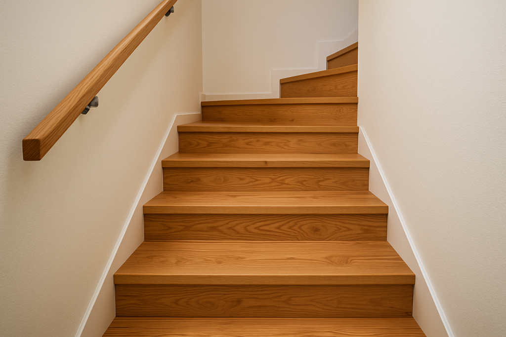 escalier en bois de robinier