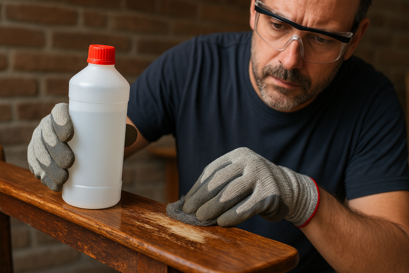 enlever du vernis à bois