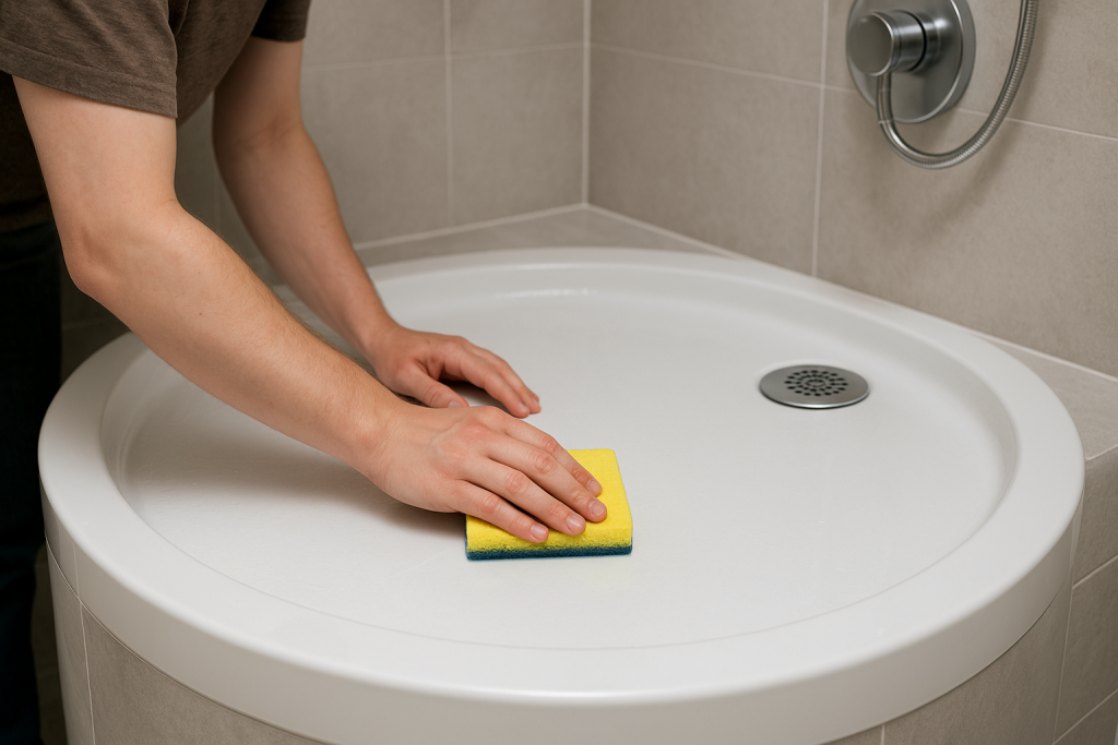 nettoyer un receveur de douche