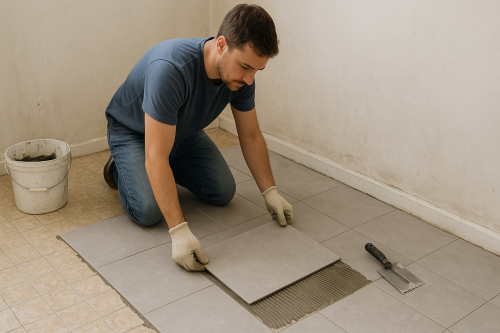 poser du carrelage sur du carrelage