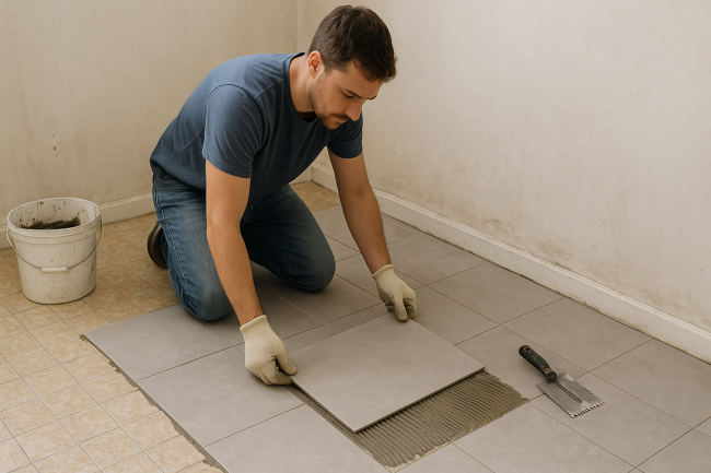 poser du carrelage sur du carrelage