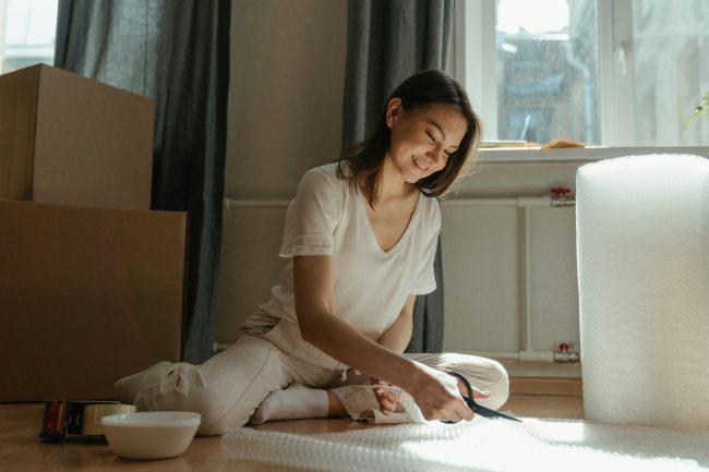 nouvelle locataire d'un appartement