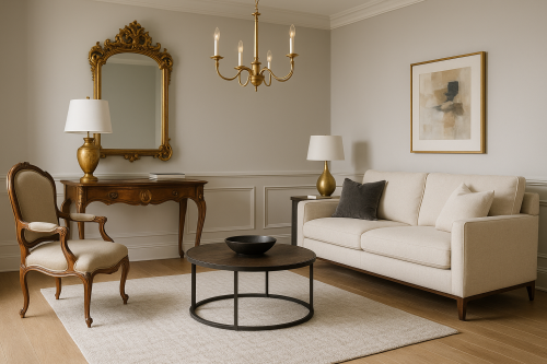 mélange style Louis-Philippe et contemporain