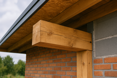 poutre en bois extérieure