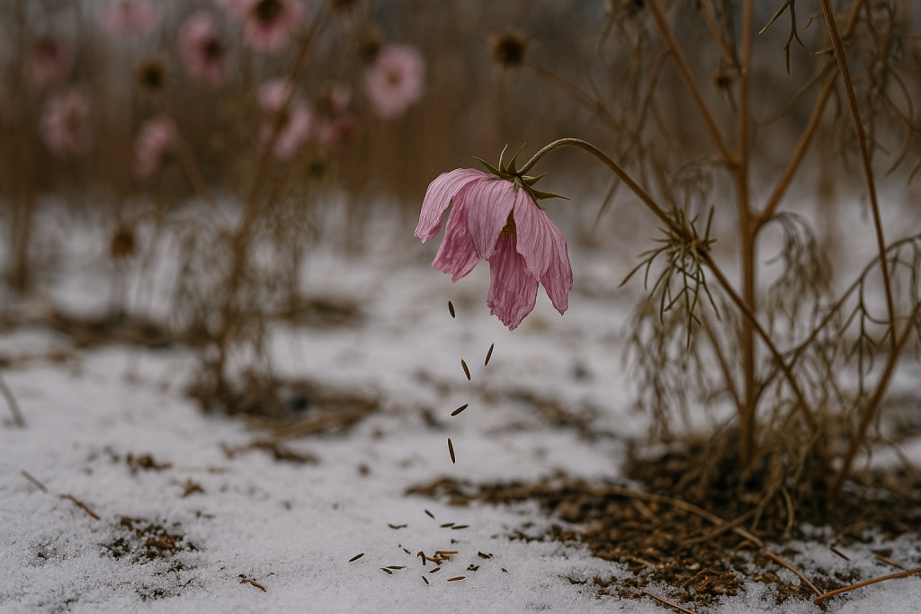 graines de cosmos tombantes