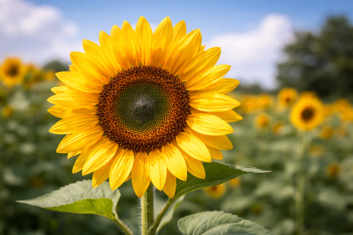 tournesol en croissance