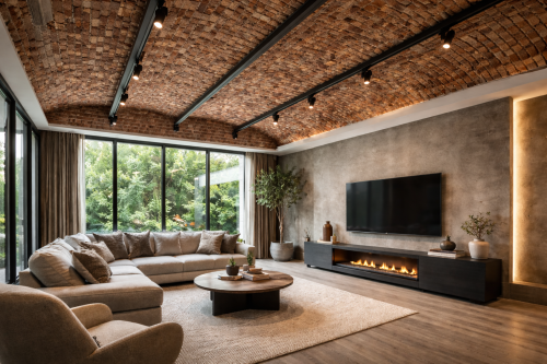 plafond en briques suspendues