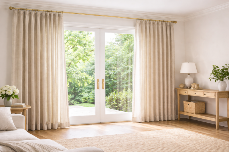rideau en tissu