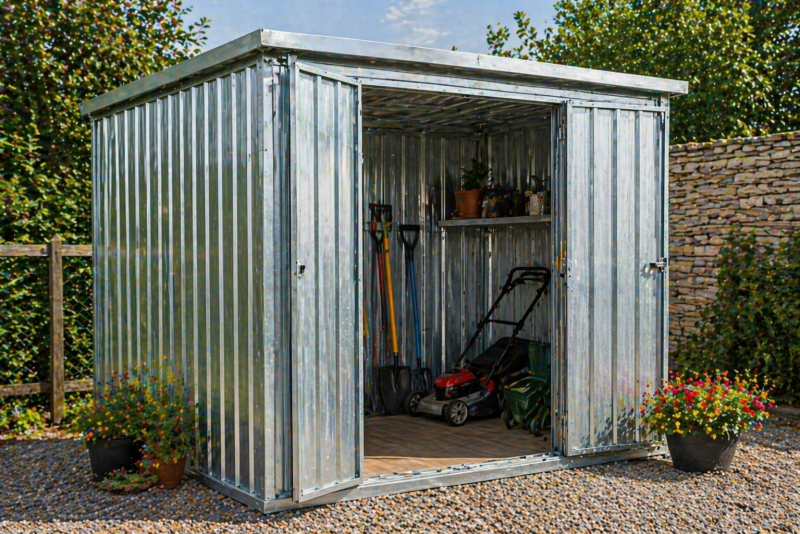 abri en acier zingué