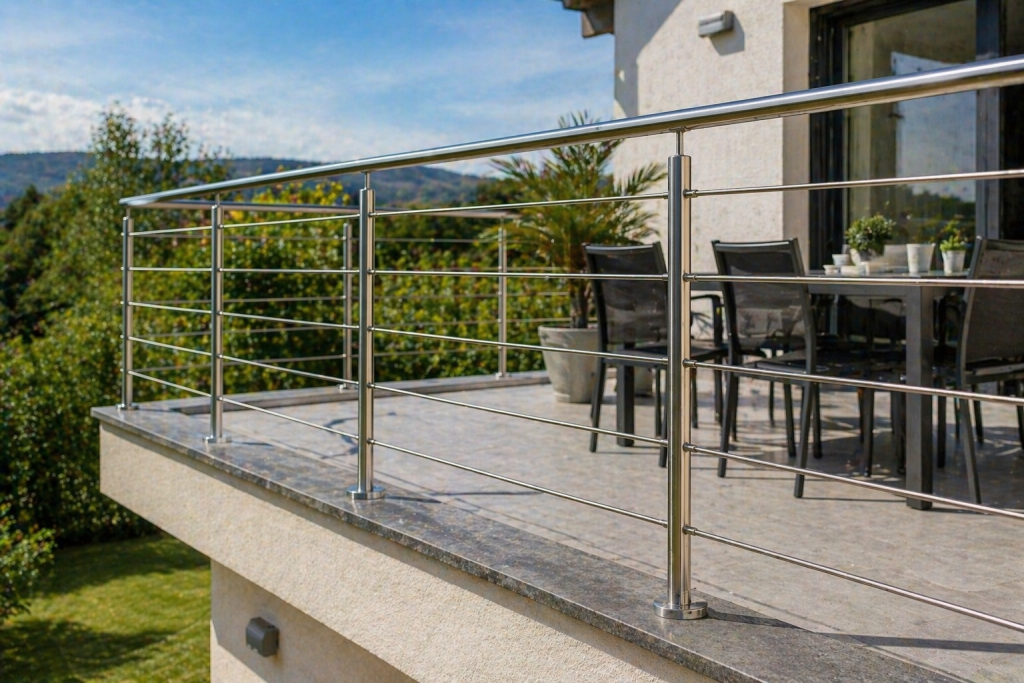 garde corps de terrasse en inox